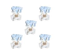 OJREEUB Lot de 5 pantalons porte-jarretelles avec t-shirt Accs Vêtements miniatures pour poupées de 20 cm Bleu 11 cm-13 cm