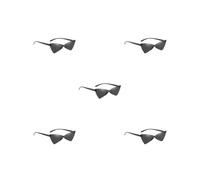 OJREEUB Lunettes de soleil œil de chat d'été teintées sans monture UV400 Triangle Lunettes de soleil Gris, Lot de 5 (gris), 14.5cmx4cmx14cm