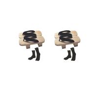 OJREEUB Sabots japonais en bois - Pantoufles légères pour l'été, la maison, les voyages - Taille européenne 40, Lot de 2 pièces de taille européenne 38, Medium