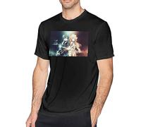 OJWKSXLL BHE Men's Tshirt Men's Adult Sword Art Online Short Sleeve T-Shirt Manches Courtes(Small)