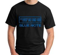 OJWKSXLL Blue Note Jazz Music Records T-Shirt à Manches Courtes pour Homme Noir - Classic Short Sleeve Unisex T-Shirt Gift Manches Courtes(Medium)