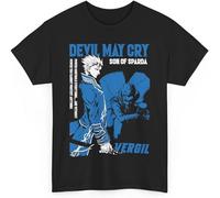 OJWKSXLL Devil May Cry Vergil T-Shirt M-55 Manches Courtes(X-Large)