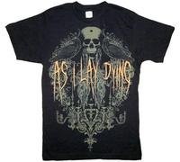 OJWKSXLL ducao As I Lay Dying Birds Mens Black T Shirt Adult Black Manches Courtes(X-Large)