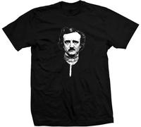 OJWKSXLL Edgar Allan Poe - 100% Cotton T-Shirt Black Manches Courtes(Small)