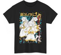 OJWKSXLL Frieren Beyond Journey's End, Frieren Fern Shirt Anime Manga Unisex T-Shirt Manches Courtes(X-Large)
