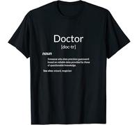 OJWKSXLL Funny Doctors Gift Doctor Definition T-Shirt Black Manches Courtes(3X-Large)