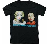 OJWKSXLL GANLU Whatever Happened ER Baby Jane T-Shirt Bette Davis Joan Crawford Black Manches Courtes(Large)