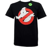 OJWKSXLL Ghostbusters Black Glow in The Dark Mens T-Shirt Manches Courtes(Small)