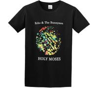 OJWKSXLL HOUKAI Men's New Echo & The Bunnymen Holly Moses Cover Logo T Shirt O Neck Manches Courtes(XX-Large)