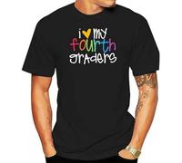 OJWKSXLL Mens 4Th Grade Teacher I Love My Fourth Graders T Shirt Black Manches Courtes(X-Large)