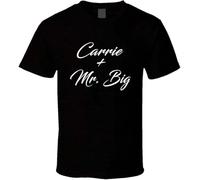 OJWKSXLL Our Carrie and Mr Big Sex and The City Couple Popular TV Show Fan T Shirt Black Manches Courtes(3X-Large)