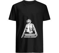 OJWKSXLL PUBG-Winner Winner Chicken Dinner T Shirt for Men Women Unisex Manches Courtes(X-Large)