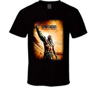 OJWKSXLL Spartacus Gods TV Show Gladiator T Shirt Manches Courtes(Large)