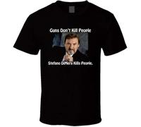 OJWKSXLL Stefano Dimera soap Days of Our Lives Guns Don't Kill Villain Classic Short Sleeve Unisex T-Shirt Gift Manches Courtes(XX-Large)