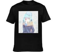OJWKSXLL That Time I Got Reincarnated as a Slime Men's Novelty Round Neck Cotton Short Sleeve T-Shirt Manches Courtes(Large)