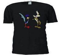 OJWKSXLL Wile E. Coyote and The Road Runner Cartoon Movie Men Women Unisex T-Shirt 647 Manches Courtes(Medium)