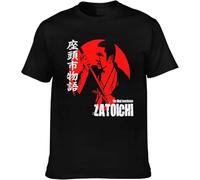 OJWKSXLL Zatoichi The Blind Swordsman Men's Cool Round Neck Cotton Short Sleeve T-Shirt Manches Courtes(3X-Large)