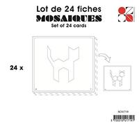 OK 41897 Fiche modèle oz International mosaïque Sachet 24 pièces