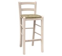 Ok Affarefatto Maddaloni Chaise Tabouret en Bois Massif H 67 cm Brut à Peindre Neuf déjà monté