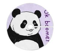 Ok Boomer Jupe de sapin de Noël en forme de panda rond pour festival, intérieur, ferme, jupe de sapin de Noël, 91,4 cm