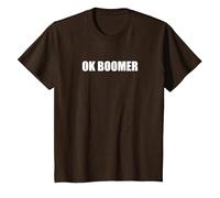 Ok Boomer T-Shirt, Enfant, Marron, 6 Ans