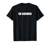 Ok Boomer T-Shirt, Homme, Noir, XXL