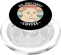 Ok But First Coffee PopSockets PopGrip pour MagSafe