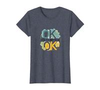 OK It's Not to Be OK - Bien-être émotionnel pour Tous T-Shirt, Femme, Bleu Chiné, L