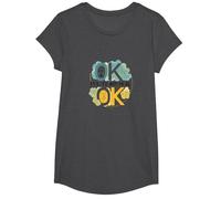OK It's Not to Be OK - Bien-être émotionnel pour Tous T-Shirt, Fille, Chiné Foncé, L