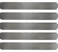 OK-Living Bordure de pelouse , 100 x 18 cm 20 mètres, Argent