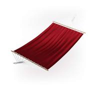 OK-Living Hamac, Rouge, 190x120cm | adapté à une utilisation intérieure et extérieure, compatible avec des supports