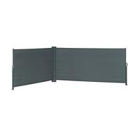 OK-Living Store latéral, Anthracite, 300x160cm, pour Une Installation Flexible comme Protection Solaire et Coupe-Vent