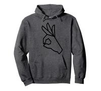 Ok, Signe Qui t'a Fait ressembler à Un mème, Rond, Cercle de Doigts Sweat à Capuche