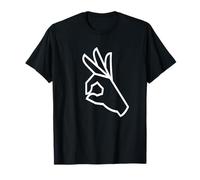 Ok, signe qui t'a fait ressembler à un mème, rond, cercle de doigts T-Shirt
