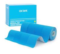 OK TAPE Bande Kinésiologie Tape, ruban athlétique élastique en coton original de base pour le soutien et la récupération, sportif thérapeutique pour soulager la douleur, 5cm x 5m,4 Rouleaux,Bleu