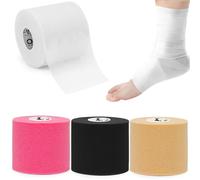 OK TAPE Pré-Bande de Préparation (4 rouleaux) - Mousse Athlétique sous la Bande pour le Sport, Protection pour les Chevilles, les Poignets, les Mains et les Genoux, 7cm x 27m,Mixed color