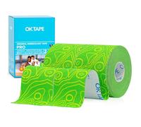 OK TAPE PRO Bande de Kinésiologie,Bande Physiothérapeutique, Bande Médicale, Sport et Physiothérapie,5cm x 5m,2 Rouleaux,Vert