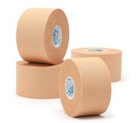 OK TAPE Sporttape,Strap Sport,(4 rouleaux) 3,8 cm × 10 m,Ruban adhésif Sport Bande,Beige