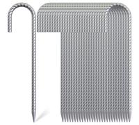 OK5STAR Lot de 30 piquets d'armature de Sol de 30,5 cm, Crochets d'ancrage au Sol Robustes en Forme de J, piquets de Jardin en Acier galvanisé antirouille