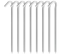 OK5STAR Lot de 8 piquets de Tente de 22,9 cm, piquets de Tente en métal très résistants, piquets en métal pour décorations extérieures gonflables