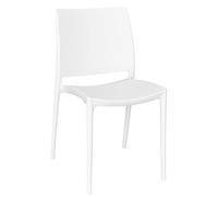 okAffareFatto di Zimbardi Costanza Chaise de salle à manger cuisine jardin restaurant altea en plastique couleur blanc modèle confort