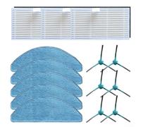 OKAMI R117 Kit complet de filtres HEPA, serpillères et brosses latérales pour aspirateur OKAMI R117