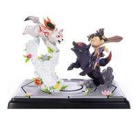 Okamiden Statuette Chibiterasu Vs. Dark Chibiterasu & Possessed Kuni