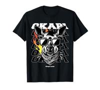 Okapi Giraffe Lover Funny Gangsta Cool T-Shirt