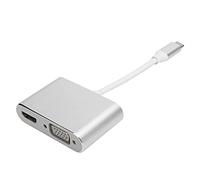 OKAT Adaptateur de Type C vers VGA, Performances Stables de la Coque en Alliage d'aluminium du convertisseur de Type C pour la Formation en Cours pour Les réunions d'affaires