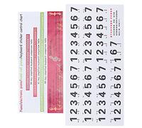 OKAT Autocollants de tonalité de Clavier de Piano, d'autocollants d'orgue électronique pour Piano