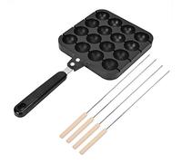 OKAT Poêle Takoyaki, moule de cuisson Takoyaki poignée anti-brûlure antiadhésive ergonomique cuisson en fonte d'aluminium pour cuisinière à gaz pour four électrique