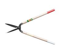 OKATSUNE 214 Cisaille à Haies Longue Japonaise avec Manches en Bois de 50 cm, Lame de 175 mm Tranchante comme un Rasoir et Manche Large et Incurvé pour une Taille de Forme Confortable et Précise