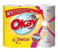 Okay Essuie-tout décor - Le paquet de 3 rouleaux