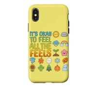 Okay Feel All The Feels Journée de la santé mentale pour garçons Coque pour iPhone X/XS
